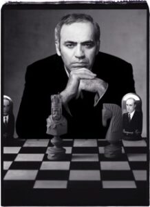 .Garry Kasparov: Super smart, super serious.
